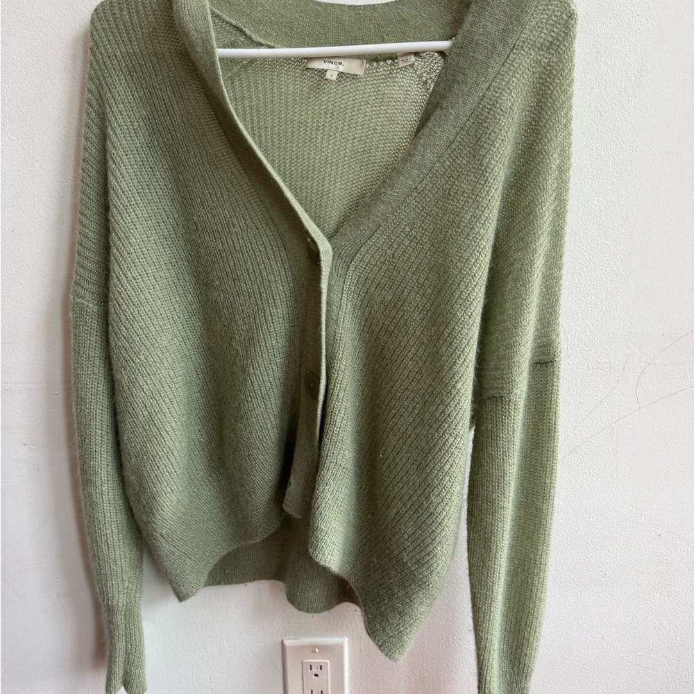 Vince Women's Green Cardigan